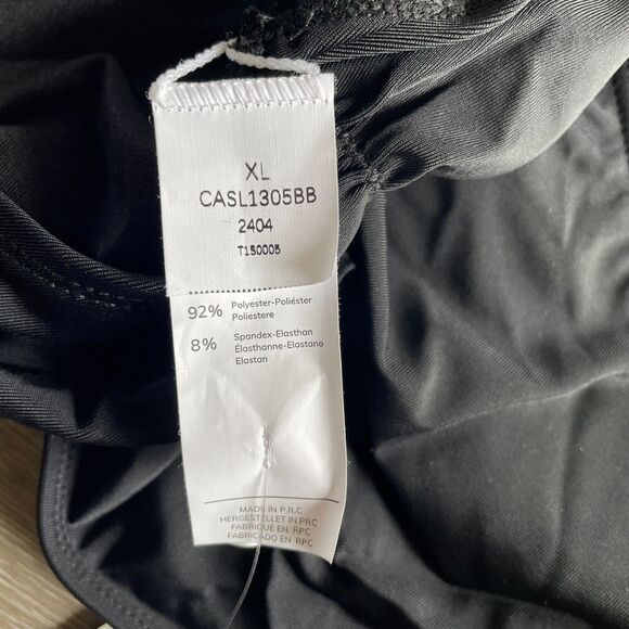 NWT Cupshe x Jojo Fletcher Mindful Solids Deep Onyx Plunge One Piece Size XL - Picture 8 of 9